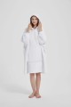 Kocobluza z Kapturem HOODIE Biała Na Prezent 2w1 Z Kapturem Ciepła Koc