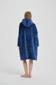 Kocobluza z Kapturem HOODIE Granatowa Na Prezent 2w1 Z Kapturem Ciepła Koc