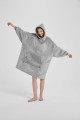 Kocobluza z Kapturem HOODIE Szara Na Prezent 2w1 Z Kapturem Ciepła Koc
