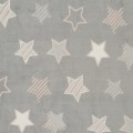 Pościel Z Mikrofibry 160x200 FLANO STAR srebrny+biały Eurofirany Ciepła Na Zimę