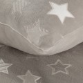 Pościel Z Mikrofibry 200x220 FLANO STAR beż+biały Eurofirany Ciepła Na Zimę