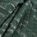 Narzuta Na Łóżko 200x220 BLINK 1 zielony+srebrny Eurofirany Pikowana Przecierana 