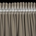 Eurofirany Zasłona o aksamitnej strukturze 140x270 Taśma MELANIE brąz