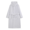 Szlafrok Z Kapturem Unisex PAULO biały S/M Ciepły Z Kapturem Na Prezent