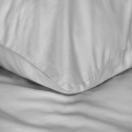 Eurofirany Pościel 200x220 Bawełna Satynowa Gładka Jednokolorowa NOVA srebrny