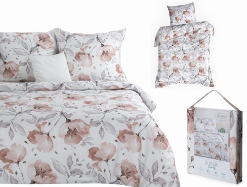 Pościel Bawełniana W Kwiaty 140x200 NICKY 100% Bawełna Eurofirany Komplet