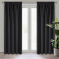 Zasłona Zaciemniająca Na Taśmie 135x270 LOGAN czarna Eurofirany Blackout