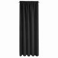 Zasłona Zaciemniająca Na Taśmie 135x270 LOGAN czarna Eurofirany Blackout