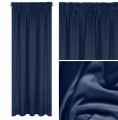 Zasłona Zaciemniająca Na Taśmie 135x270 LOGAN granatowa Eurofirany Blackout