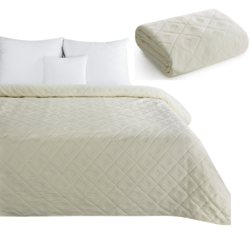 Narzuta Na Łóżko 170x210 ALARA 6 kremowa Pikowana Eurofirany Kapa Koc