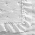 Narzuta Na Łóżko 200x220 LIBI 3 Z Falbaną biała Eurofirany Pikowana Kapa