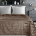 Koc Wytłaczany 150x200 Eurofirany NINA beżowy Na Prezent Flano 260 GSM