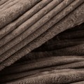 Koc Wytłaczany 200x220 Eurofirany NINA beżowy Na Prezent Flano 260 GSM
