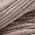 Koc Wytłaczany 150x200 Eurofirany NINA pudrowy Na Prezent Flano 260 GSM