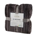 Koc Wytłaczany 200x220 Eurofirany NINA stalowy Na Prezent Flano 260 GSM