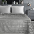 Koc Wytłaczany 150x200 Eurofirany NINA srebrny Na Prezent Flano 260 GSM