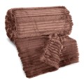 Koc Wytłaczany 150x200 Eurofirany NINA mocha Na Prezent Flano 260 GSM