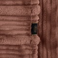 Koc Wytłaczany 150x200 Eurofirany NINA mocha Na Prezent Flano 260 GSM
