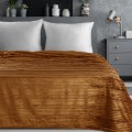 Koc Wytłaczany 150x200 Eurofirany NINA miodowy Na Prezent Flano 260 GSM