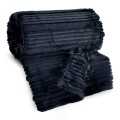 Koc Wytłaczany 150x200 Eurofirany NINA granatowy Na Prezent Flano 260 GSM