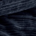 Koc Wytłaczany 150x200 Eurofirany NINA granatowy Na Prezent Flano 260 GSM