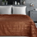 Koc Wytłaczany 150x200 Eurofirany NINA ceglany Na Prezent Flano 260 GSM