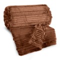 Koc Wytłaczany 150x200 Eurofirany NINA ceglany Na Prezent Flano 260 GSM