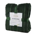 Koc Wytłaczany 200x220 Eurofirany NINA c. zielony Na Prezent Flano 260 GSM