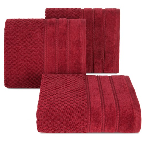 Ręcznik Kąpielowy 50x90 Eurofirany ADORE czerwony 500gsm Bawełna Frotte