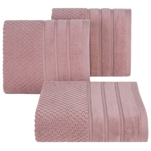 Ręcznik Kąpielowy 50x90 Eurofirany ADORE c. różowy 500gsm Bawełna Frotte