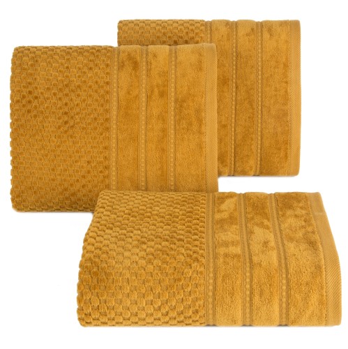 Ręcznik Kąpielowy 70x140 Eurofirany ADORE miodowy 500gsm Bawełna Frotte