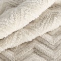 Koc Narzuta Flano 170x210 Eurofirany JODŁA beżowa Na Prezent Ciepły 350gsm