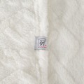 Koc Narzuta 200x220 Design91 WARKOCZ biały Tłoczony Gruby Ciepły 260GSM