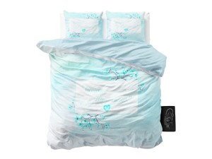 Pościel 160x200 Sleeptime BONJOUR TURQUOISE 70x90