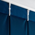 Zasłona Na Taśmie FLEXACH Gotowa 80x270 MELANIE granatowa Welurowa Do Salonu