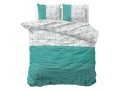 Pościel bawełniana 200x220 Sleeptime GINO turkus
