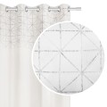 Zasłona welurowa przelotki 140x250 GLOSSY biały