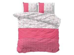 Pościel bawełniana 160x200 Sleeptime GINO pink