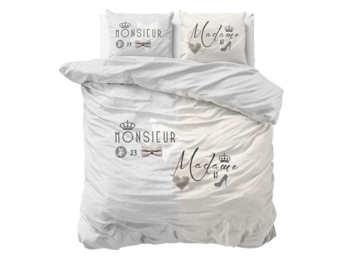 Pościel 220x200 Pure Cotton MONSIEUR MADAME cream