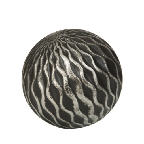 Kula ceramiczna Eurofirany CALVIN 01 czarny+srebrn